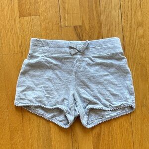 Girls Jumping Beans Light Gray Cotton Shorts